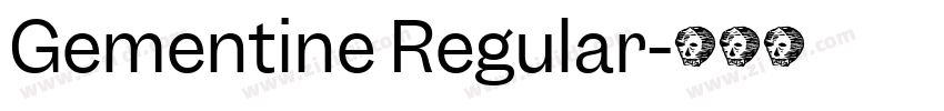 Gementine Regular字体转换